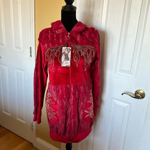 max dunya Jackets & Blazers - BRAND NEW HOLIDAY SET WOMENS SIZE MEDIUM VERY COZY AND luxurious